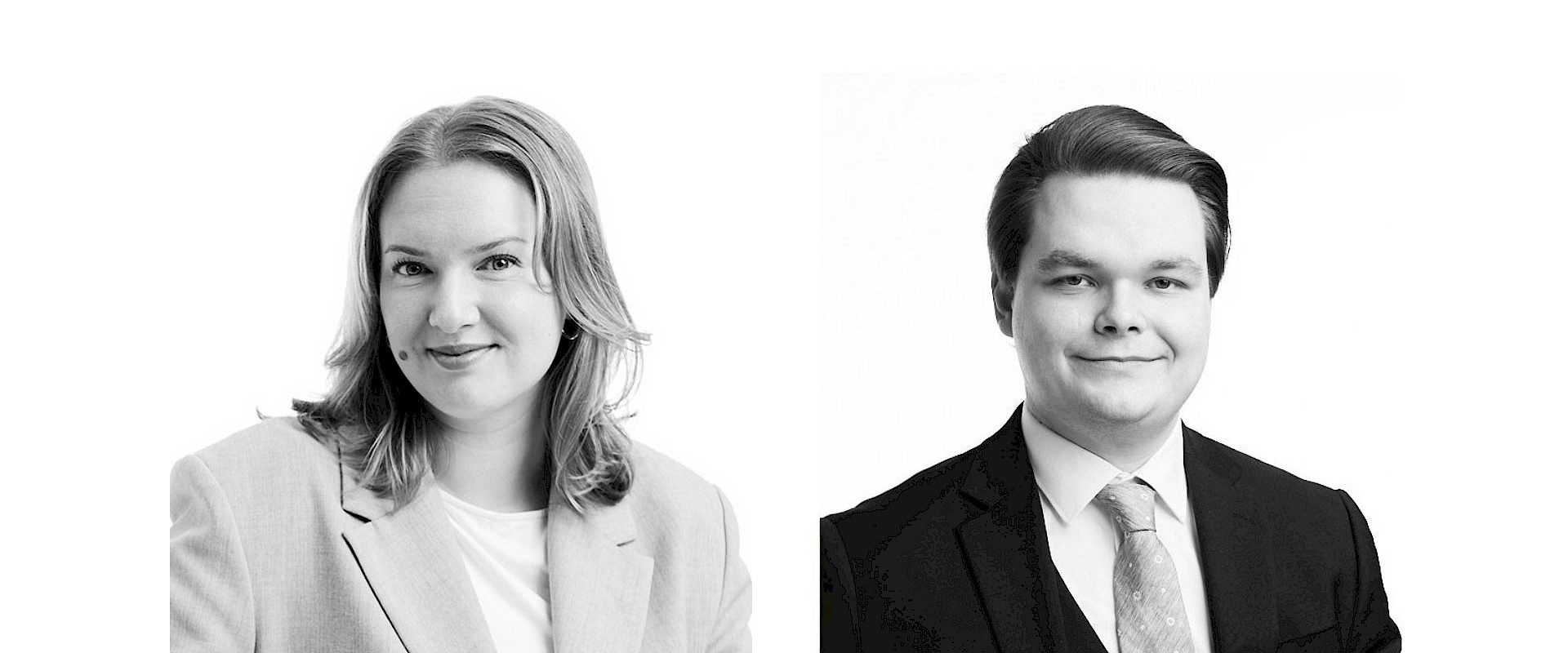 Camilla Forsberg ja Ville Sipponen vahvistavat Asianajotoimisto Reims & Co tiimiä